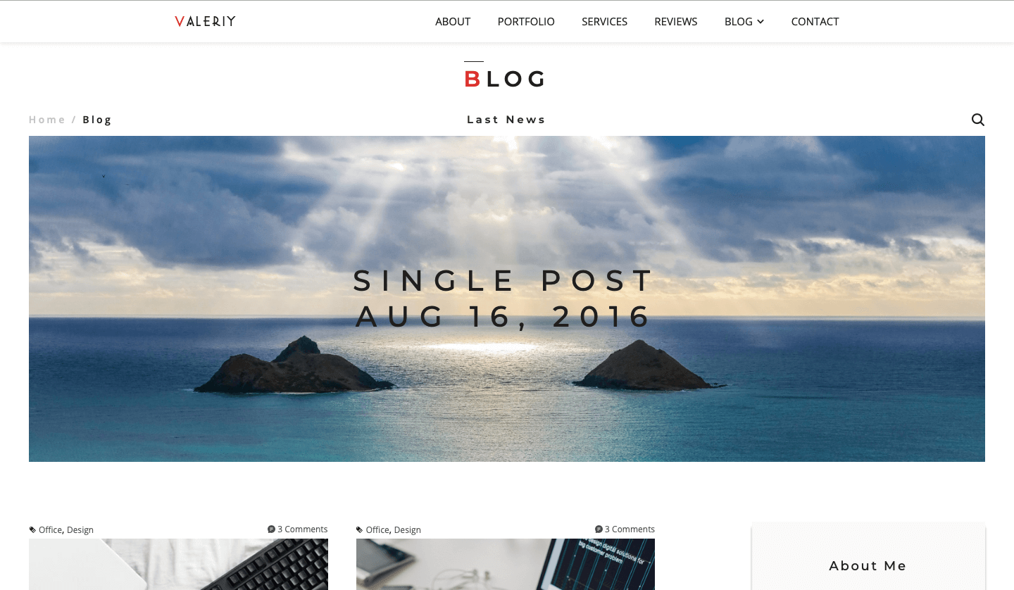 Blog Full - with right sidebar