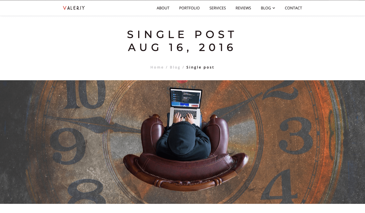 Single post - ver. 01